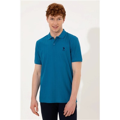 Erkek Petrol Polo Yaka Tişört