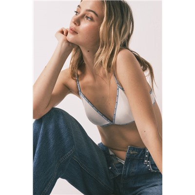 Sujetador triangular blanco