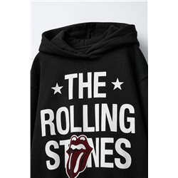 SUDADERA CAPUCHA STRASS ROLLING STONES