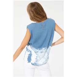 Kadın Açık Mavi Jean Gömlek