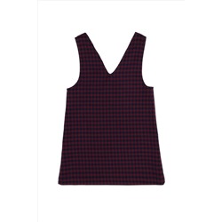 Kız Çocuk Lacivert Dokuma Elbise