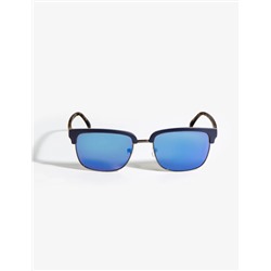 METAL RECTANGULAR TOP RIM AVIATOR SUNGLASSES