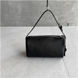 Маленькая женская сумка-тубус из натуральной кожи