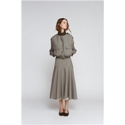 ZW COLLECTION CHECK BOMBER JACKET