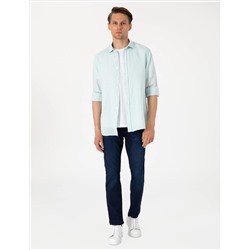 Koyu Lacivert Slim Fit Jean Pantolon