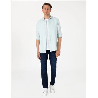 Koyu Lacivert Slim Fit Jean Pantolon