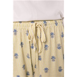 Pijama Capri algodón blanco
