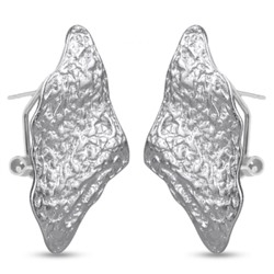 Серьги (покрытие матовый родий)