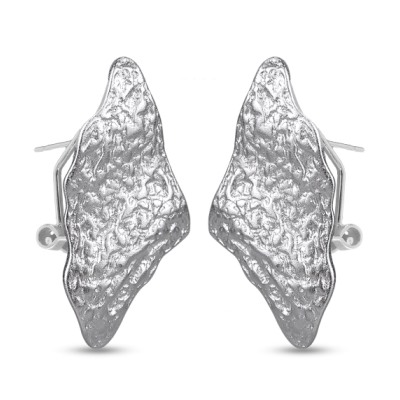 Серьги (покрытие матовый родий)