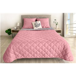 Комплект постельного белья с одеялом New Style КМ-019 серый-брусника