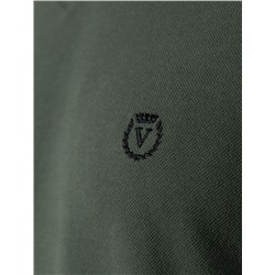 Футболка с V-вырезом из премиального хлопка с эластаном