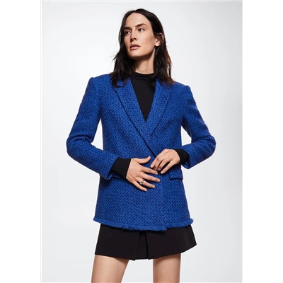 Americana tweed botones joya -  Mujer | MANGO OUTLET Melilla