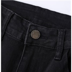 Женские джинсы-клеш с рваными краями