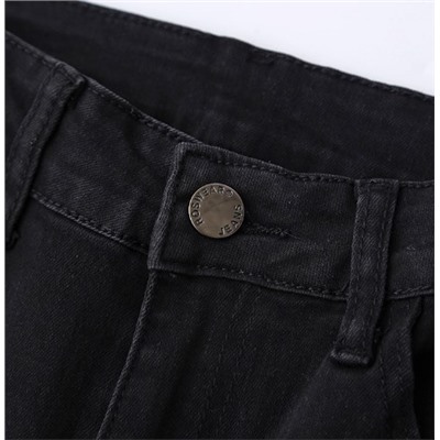 Женские джинсы-клеш с рваными краями