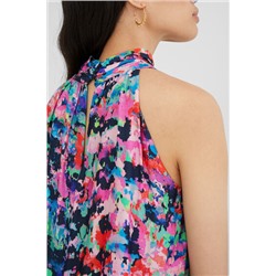 Blusa loose cuello halter