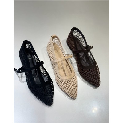 Балетки черные