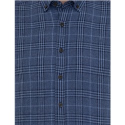 Lacivert Regular Fit Uzun Kollu Gömlek