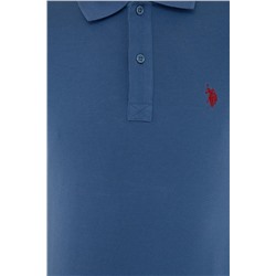 Erkek Açık Lacivert Basic Polo Yaka Tişört