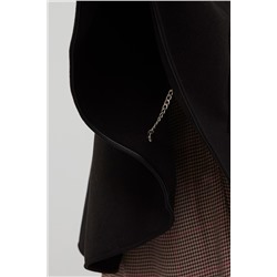 Capa con capucha Negro