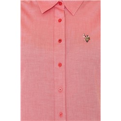 Kadın Kırmızı Uzun Kollu Basic Gömlek