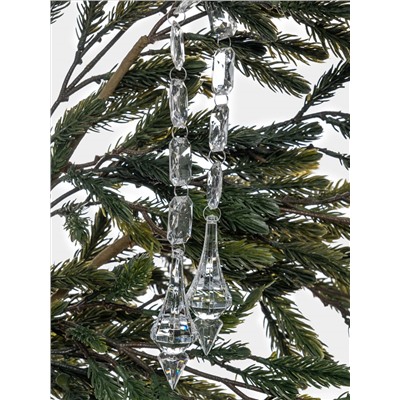 Игрушка елочная, 44 см, акрил, Бусы с кристаллами, Event