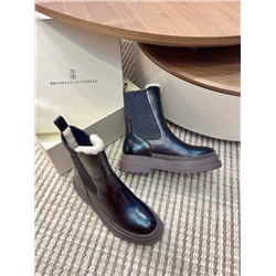Осенне-зимние бархатные ботинки "Челси"   БРУНЕЛЛО КУЧИНЕЛЛ*И