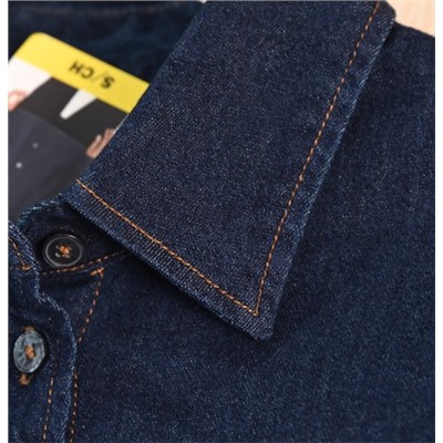 Женская повседневная джинсовая рубашка из эластичного хлопка