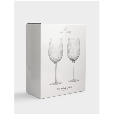 Бокал для красного вина, 550 мл, 2 шт, кристальное стекло, Violin