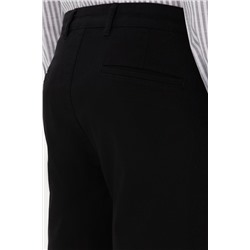 Erkek Siyah Slim Fit Kanvas Pantolon