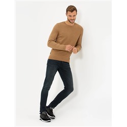 Camel Melanj Slim Fit Bisiklet Yaka Triko Kazak