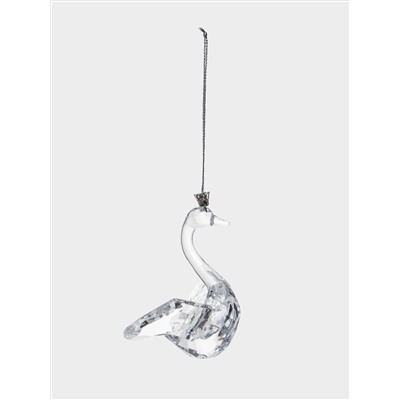 Игрушка елочная, 11х9 см, акрил, Хрустальный лебедь, Event