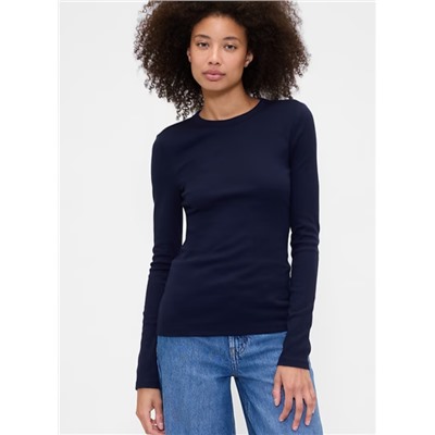 Essential Ribbed Crewneck T-Shirt