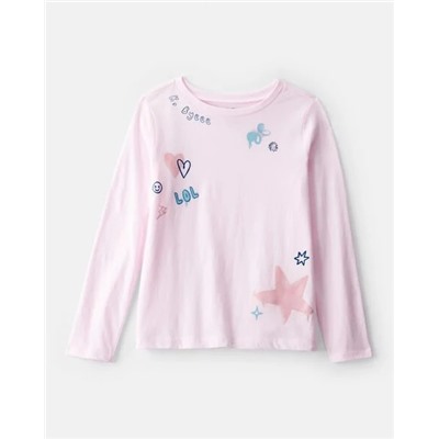 Girls Always Sweet Long-Sleeve Graphic Tee - Grey