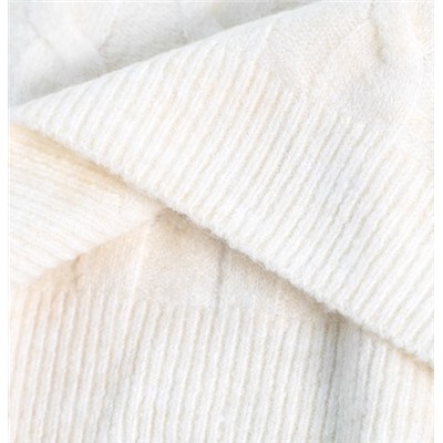 Свободный повседневный вязаный свитер