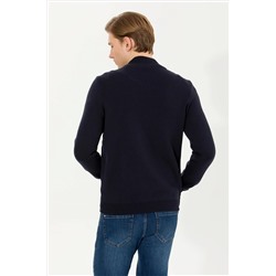 Erkek Lacivert Triko Hırka