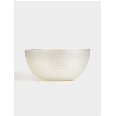 Салатник, 24х11 см, 1,7 л, стекло, молочный/шампань, Marbella