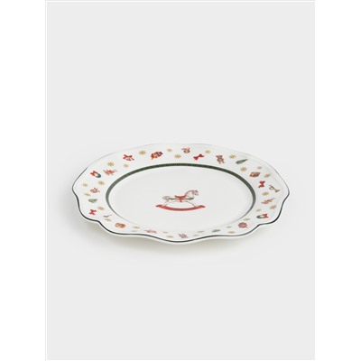 Тарелка закусочная, 19 см, фарфор N, белая, Лошадка, Miracle