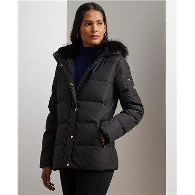 Lauren Ralph Lauren Women's Faux-Fur Hooded Puffer Coat