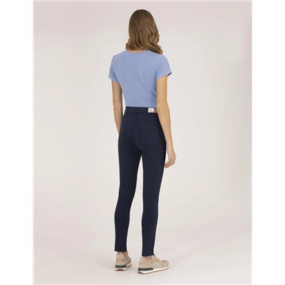Lacivert Skinny Fit Kanvas Pantolon