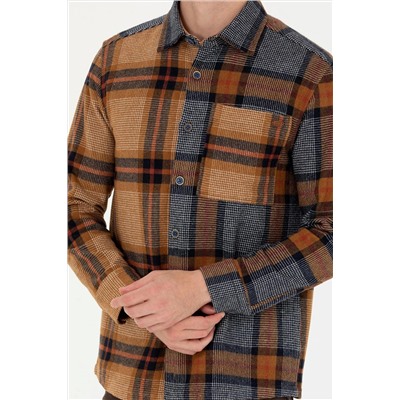 Erkek Oduncu Camel Gömlek