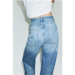TRF HIGH-WAIST STRAIGHT LEG JEANS