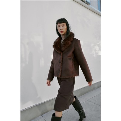 REVERSIBLE DOUBLE-FACED FAUX FUR JACKET