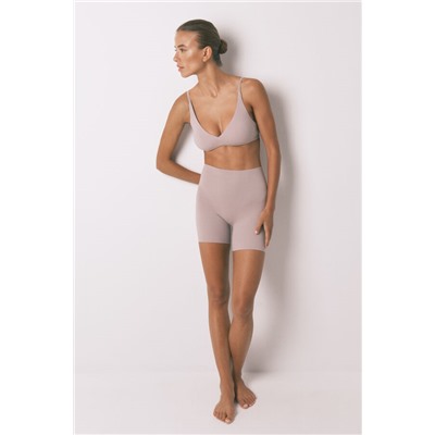 Sujetador triangular algodón beige