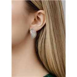 Серьги из серебра родированные 925 пробы С50146р