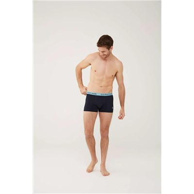 U.S. Polo Assn. 80446 Erkek Turkuaz-lacivert-gri 3'lü Boxer