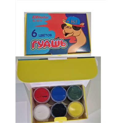 Гуашь 6 цветов 60934