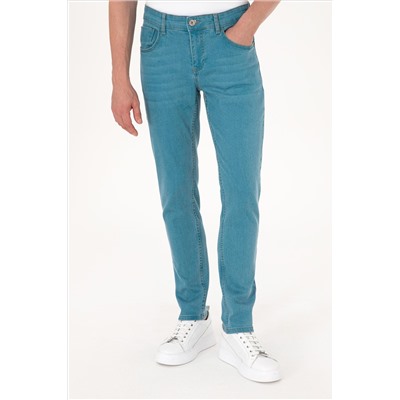 Erkek Yeşil Jean Pantolon