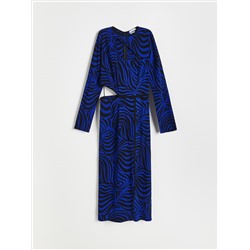 Viskose Kleid mit Muster