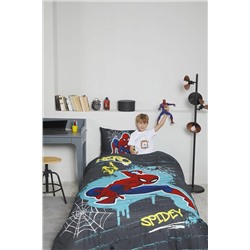 Özdilek Spiderman Street Tek Kişilik Disney Lisanslı Lastikli Çarşaf Çocuk Nevresim Takımı