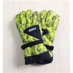 Зимние холодостойкие стеганые бархатные нескользящие теплые ветрозащитные перчатки